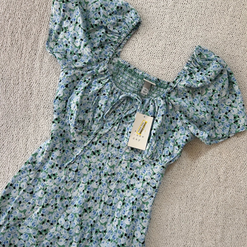 ‘A New Day’ Floral Maxi Dress - Blue and Green 💙💚